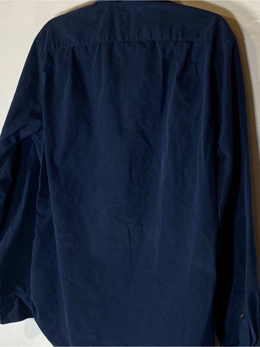J. Crew Navy Blue Button Down Shirt Men’s Medium 2 Ply 100%Cotton Preppy - Picture 9 of 9